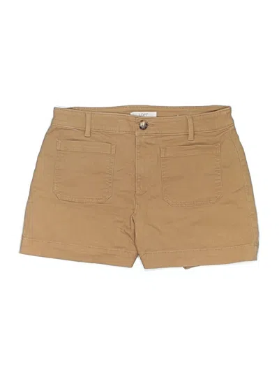 Pre-owned Ann Taylor Loft Khaki Shorts In Tan