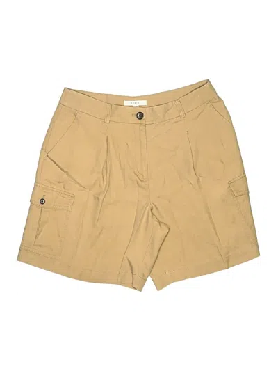 Pre-owned Ann Taylor Loft Khaki Shorts In Tan