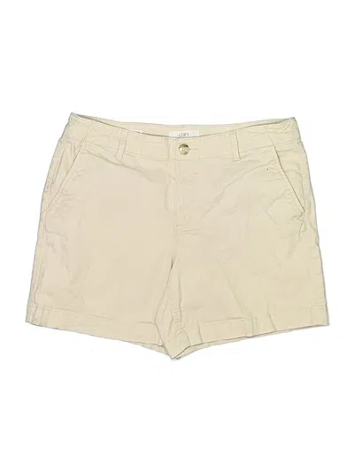 Pre-owned Ann Taylor Loft Khaki Shorts In Tan