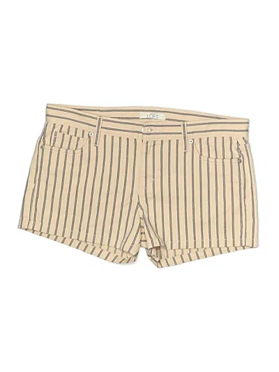Pre-owned Ann Taylor Loft Khaki Shorts In Tan