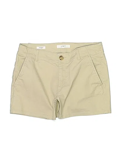 Pre-owned Ann Taylor Loft Khaki Shorts In Tan