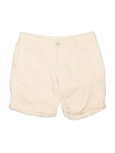 Pre-owned Ann Taylor Loft Khaki Shorts In White