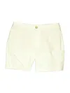 Ann Taylor Loft Khaki Shorts In White