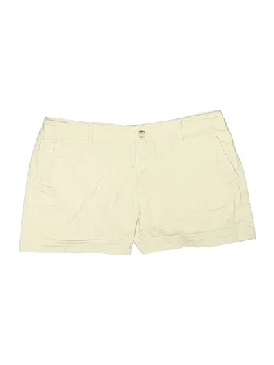 Pre-owned Ann Taylor Loft Khaki Shorts In White