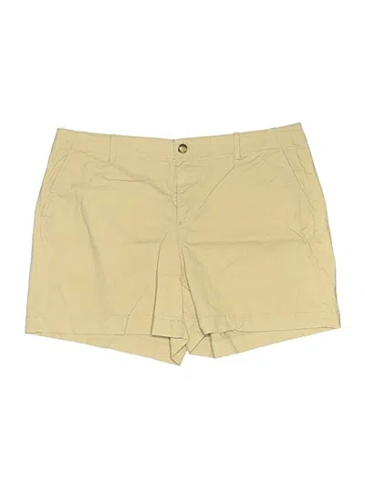 Pre-owned Ann Taylor Loft Khaki Shorts In Yellow