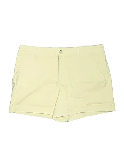 Ann Taylor Loft Khaki Shorts In Yellow