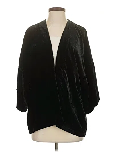 Pre-owned Ann Taylor Loft Kimono In Black