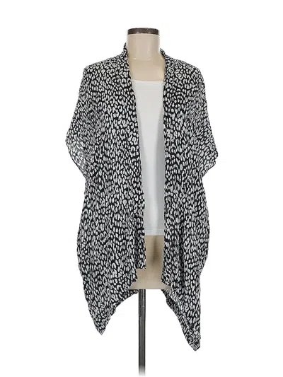 Pre-owned Ann Taylor Loft Kimono In Black