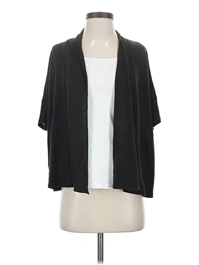Pre-owned Ann Taylor Loft Kimono In Black