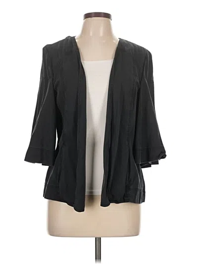 Pre-owned Ann Taylor Loft Kimono In Black