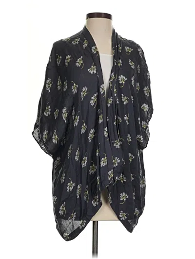 Pre-owned Ann Taylor Loft Kimono In Black