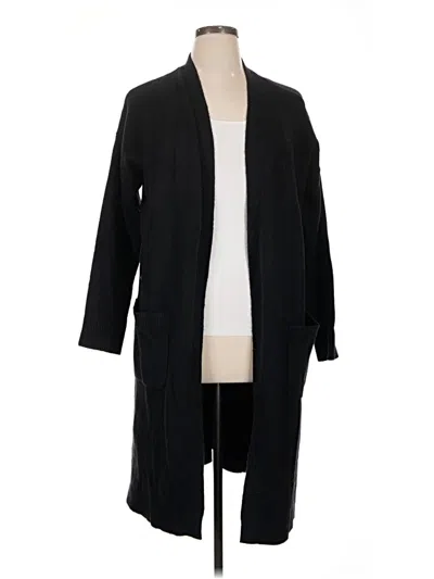 Pre-owned Ann Taylor Loft Kimono In Black