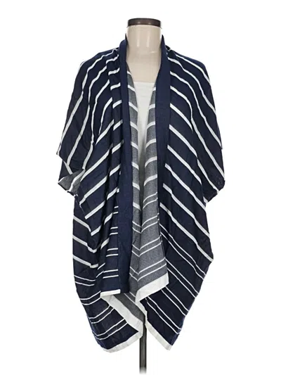 Pre-owned Ann Taylor Loft Kimono In Blue