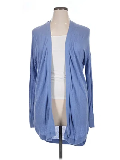 Pre-owned Ann Taylor Loft Kimono In Blue