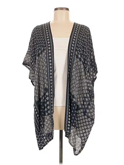 Pre-owned Ann Taylor Loft Kimono In Blue
