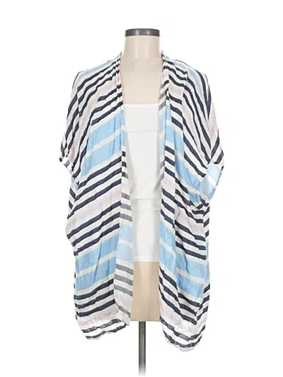Pre-owned Ann Taylor Loft Kimono In Blue