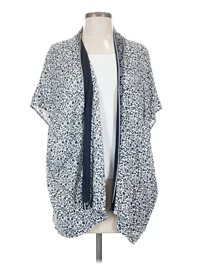 Pre-owned Ann Taylor Loft Kimono In Blue