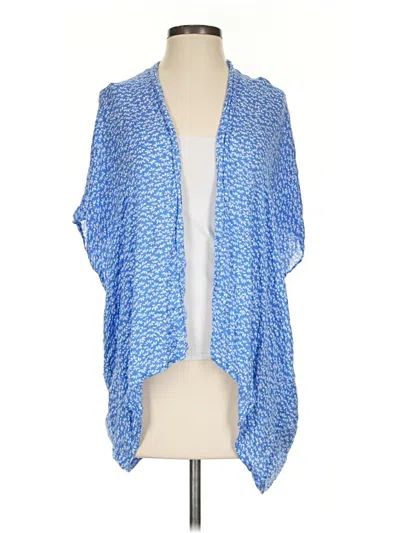 Pre-owned Ann Taylor Loft Kimono In Blue