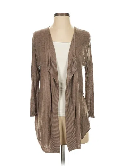 Pre-owned Ann Taylor Loft Kimono In Brown