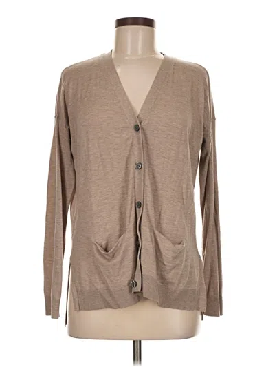 Pre-owned Ann Taylor Loft Kimono In Brown