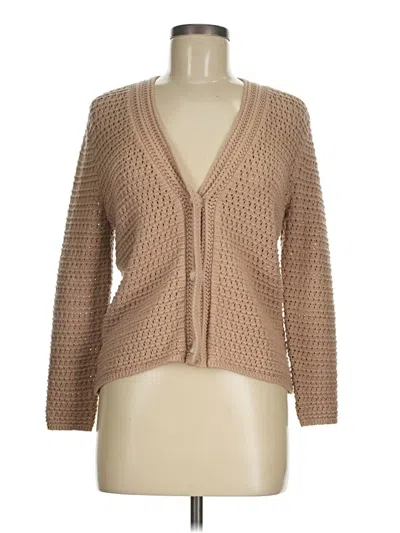 Pre-owned Ann Taylor Loft Kimono In Brown