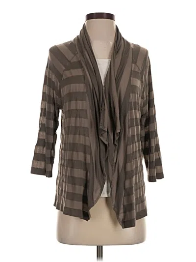 Pre-owned Ann Taylor Loft Kimono In Brown