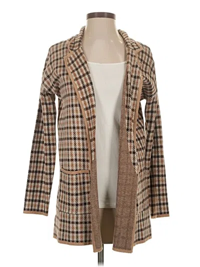 Pre-owned Ann Taylor Loft Kimono In Brown