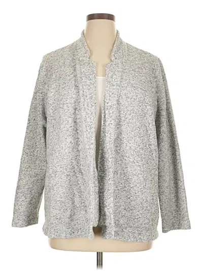 Pre-owned Ann Taylor Loft Kimono In Gray