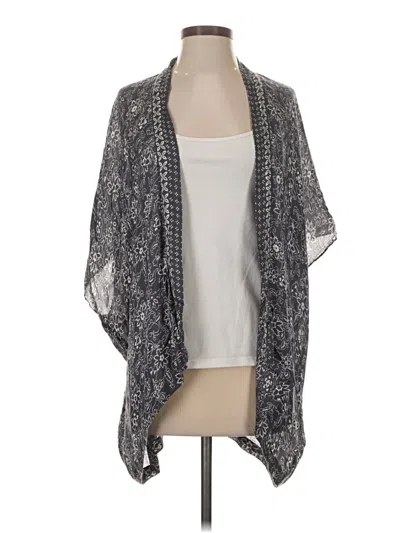 Pre-owned Ann Taylor Loft Kimono In Gray