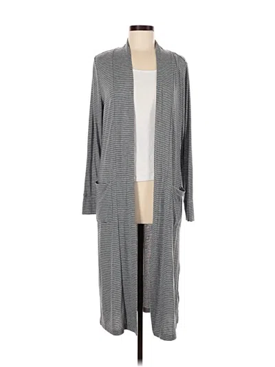Pre-owned Ann Taylor Loft Kimono In Gray