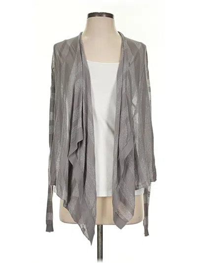 Pre-owned Ann Taylor Loft Kimono In Gray