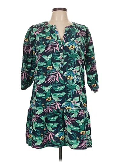 Pre-owned Ann Taylor Loft Kimono In Green