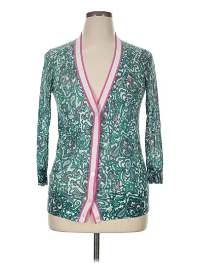 Pre-owned Ann Taylor Loft Kimono In Green