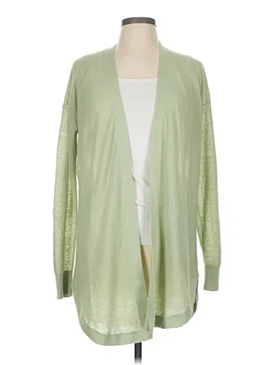 Pre-owned Ann Taylor Loft Kimono In Green
