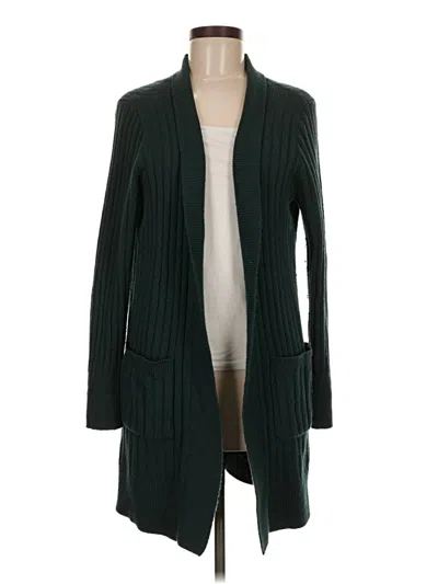 Pre-owned Ann Taylor Loft Kimono In Green