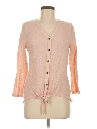 Pre-owned Ann Taylor Loft Kimono In Orange