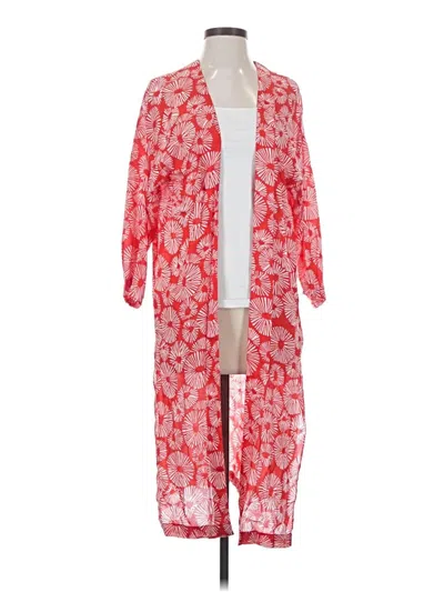 Ann Taylor Loft Kimono In Red