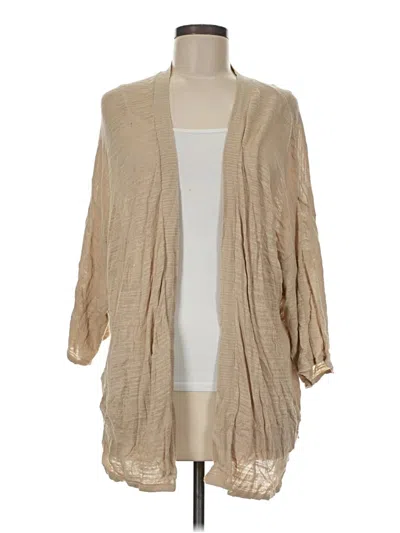 Pre-owned Ann Taylor Loft Kimono In Tan
