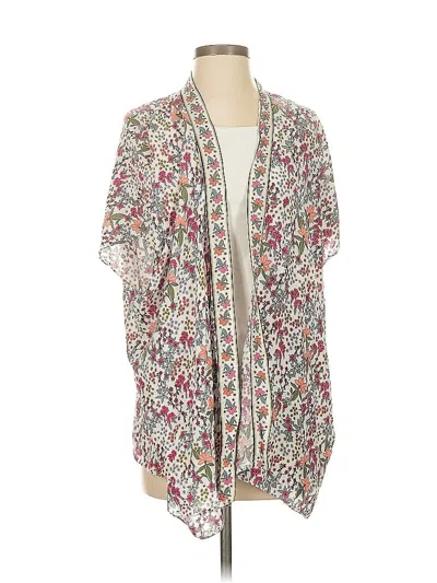 Pre-owned Ann Taylor Loft Kimono In White