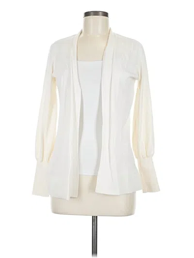 Pre-owned Ann Taylor Loft Kimono In White