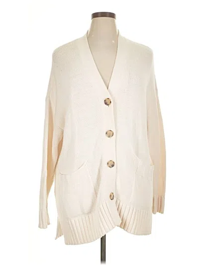 Pre-owned Ann Taylor Loft Kimono In White