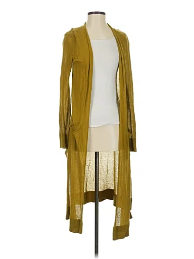 Pre-owned Ann Taylor Loft Kimono In Yellow