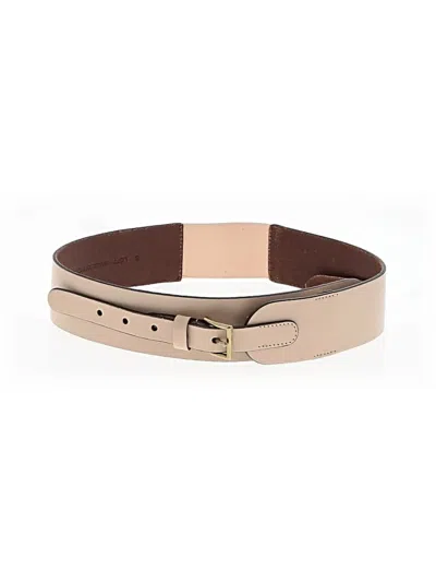 Pre-owned Ann Taylor Loft Leather Belt In Tan