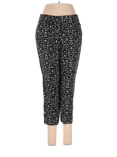 Pre-owned Ann Taylor Loft Linen Pants In Black