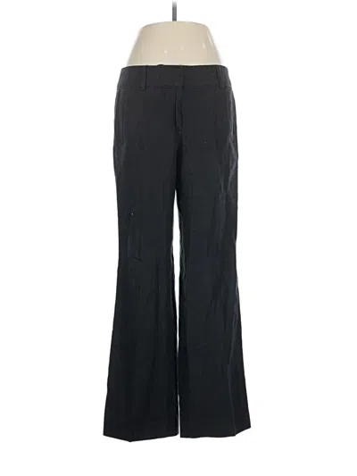 Pre-owned Ann Taylor Loft Linen Pants In Black