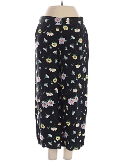Pre-owned Ann Taylor Loft Linen Pants In Black