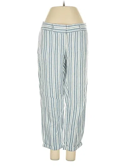 Pre-owned Ann Taylor Loft Linen Pants In Blue