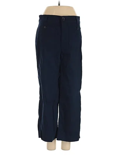 Pre-owned Ann Taylor Loft Linen Pants In Blue