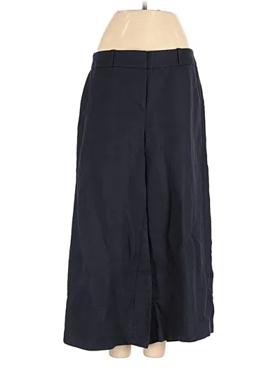 Pre-owned Ann Taylor Loft Linen Pants In Blue