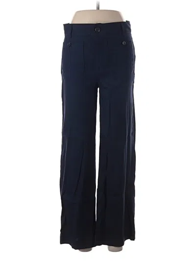 Ann Taylor Loft Linen Pants In Blue